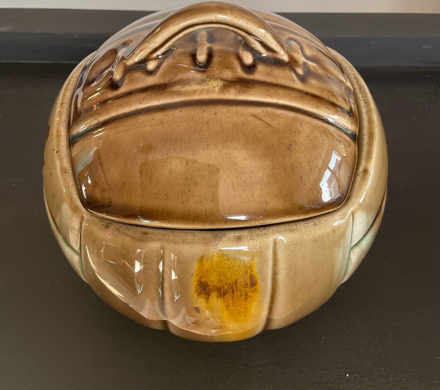 Vintage pot glazed ceramic balloon