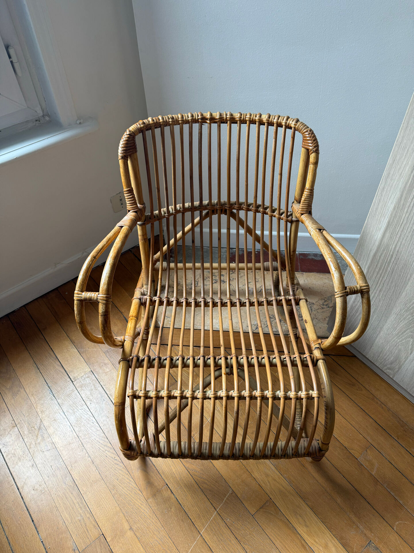 Rattan armchair