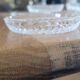 5 transparent glass coasters