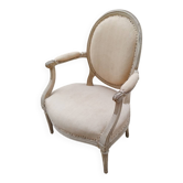 Fauteuil ancien style Louis XVI, XIXème s.