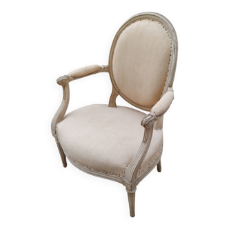 Antique armchair in Louis XVI style, 19th century.