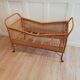 Vintage rattan baby bed