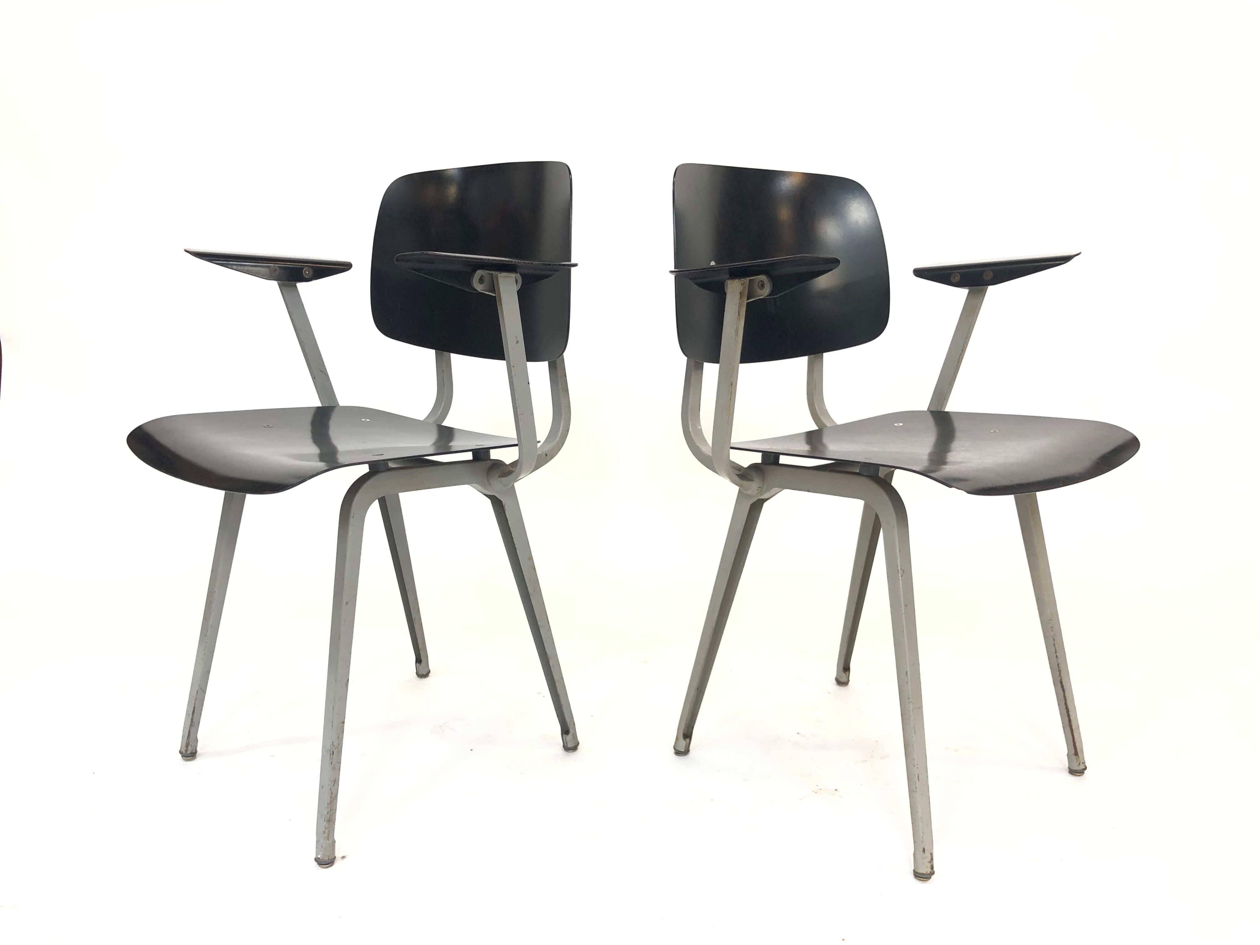 Set of 4 Revolt chairs by Friso Kramer