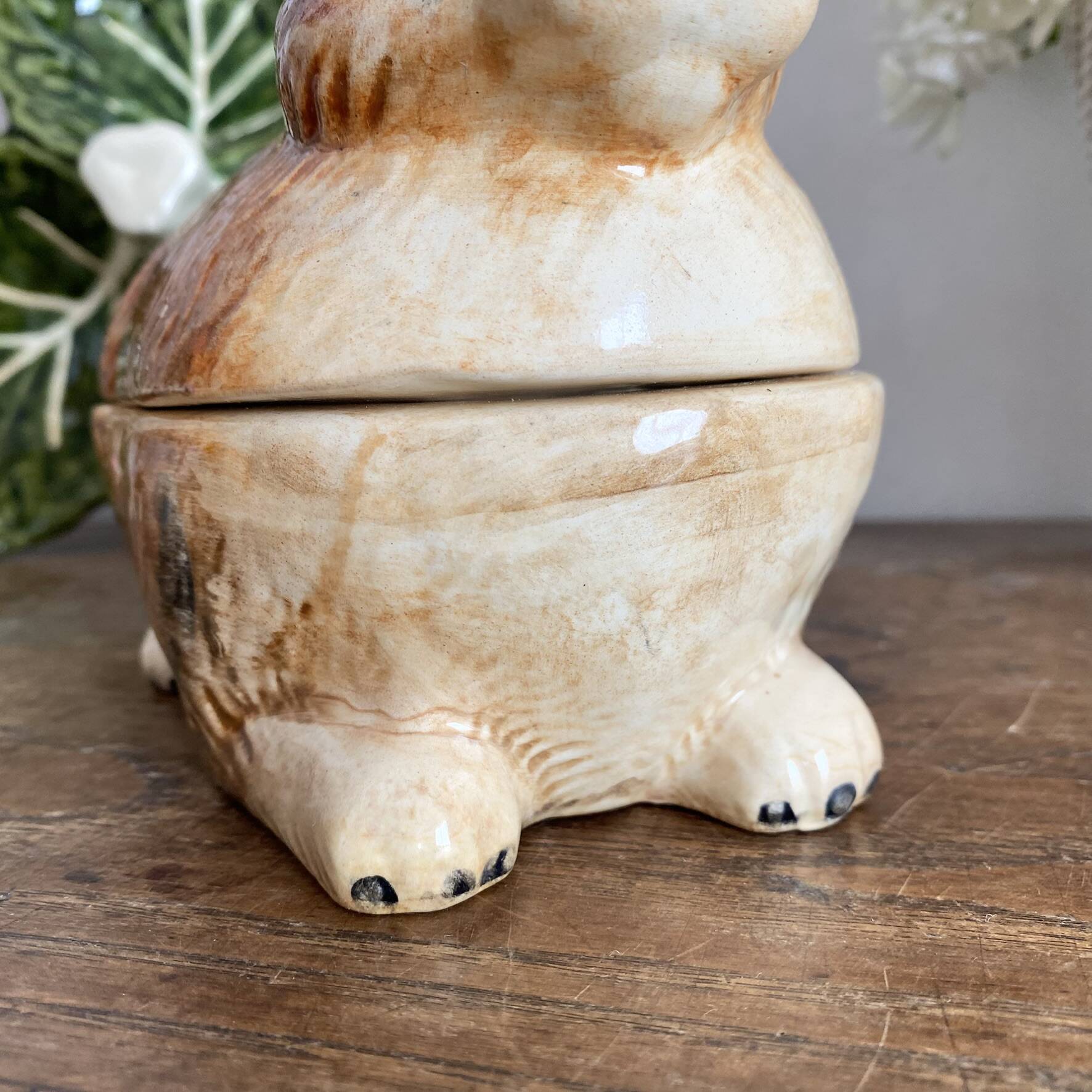 Ceramic rabbit, zoomorphic terrine