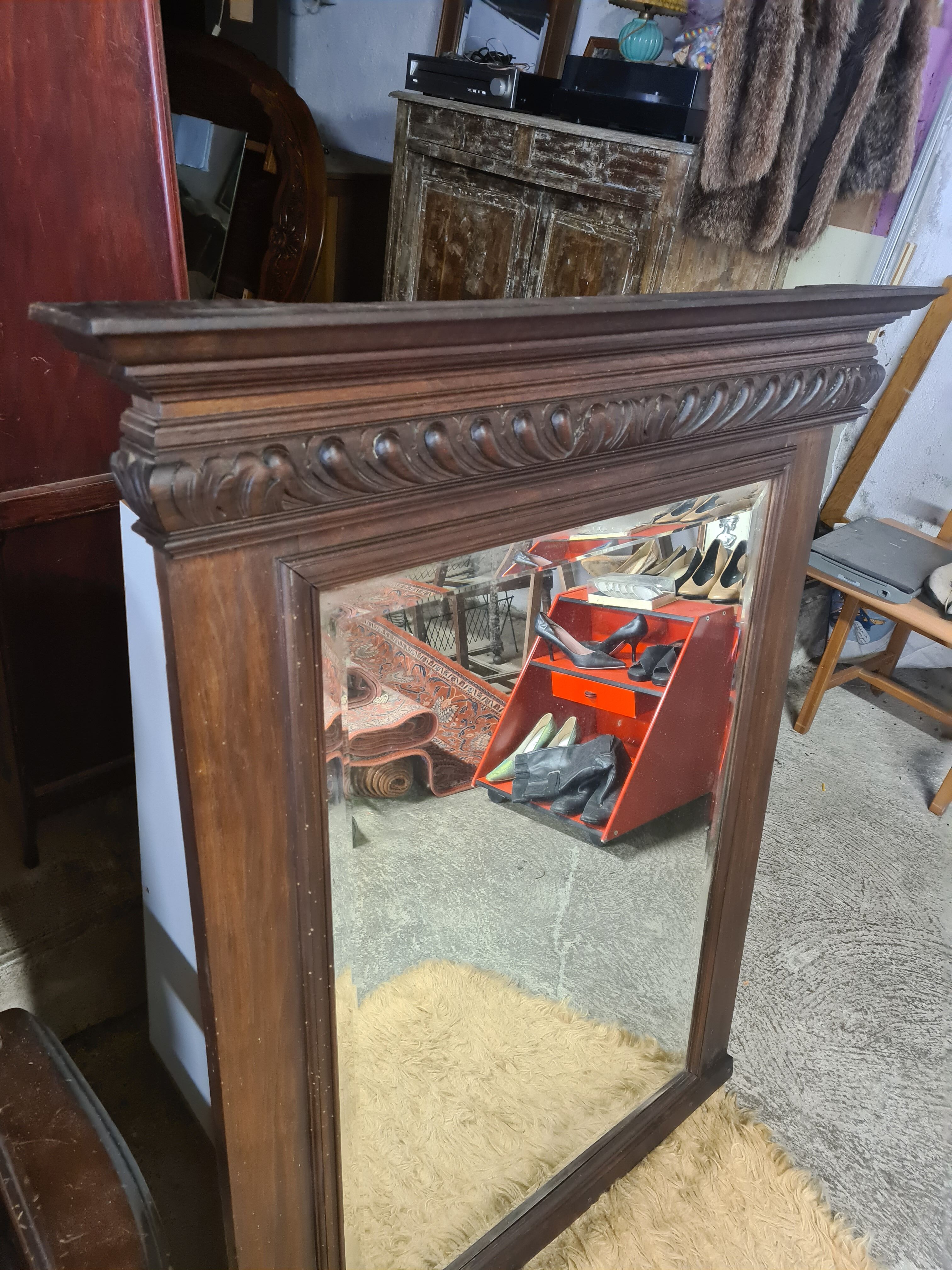 Fireplace mirror - old trumeau 95x121cm