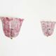 Pair of Italian Murano glass wall lights by Novaresi Milano