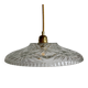 Vintage moulded glass pendant light - tableware collection -
