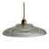 Vintage moulded glass pendant light - tableware collection -