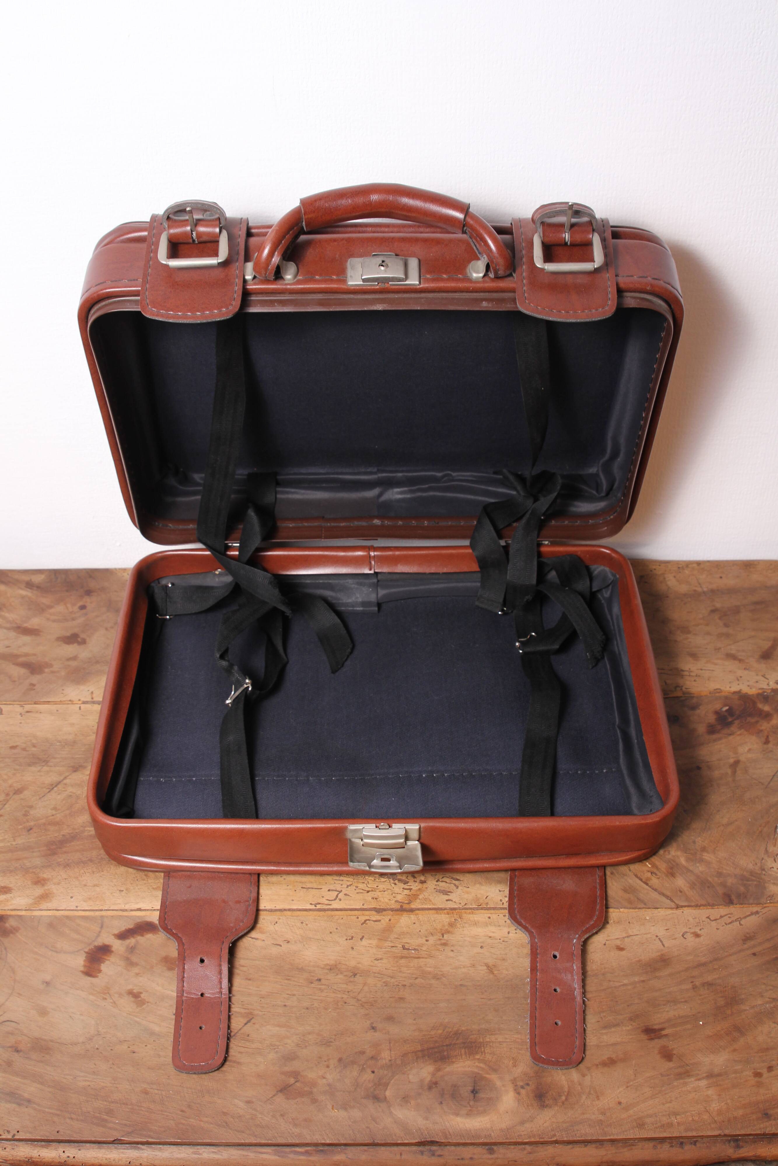 Valise camel vintage
