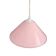 Suspension conique en métal rose