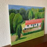 Peinture à l’huile « La Petite Maison dans la Prairie » Hauts-de-France