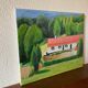 Oil painting "Little House on the Prairie" Hauts-de-France