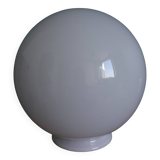 White glass opaline ball globe 20 cm