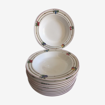 Set of 11 deep plates Villeroy and Boch