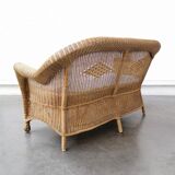 Wicker bench