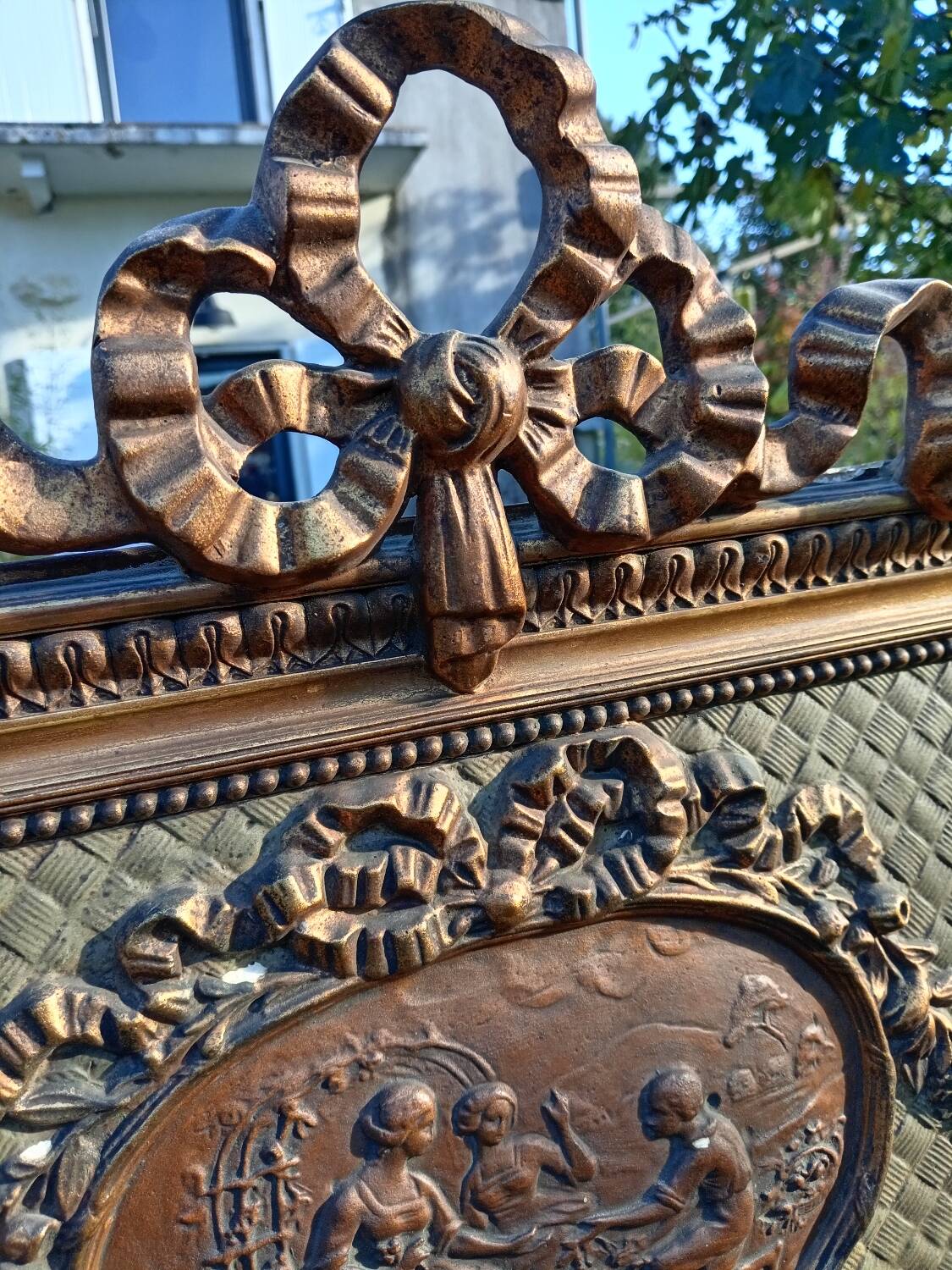 Antique trumeau mirror