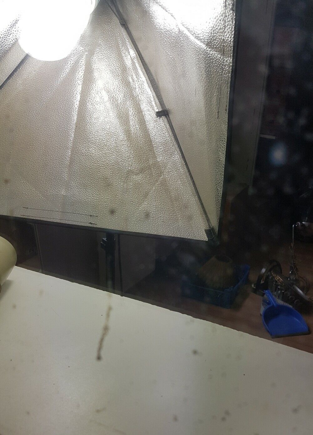 Solid wood foot dressing table mirror frame veneer mirror 44,5x39,5cm