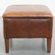 Vintage Sheepskin Leather Ottoman
