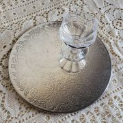 Dessous de plat en métal argenté anglais