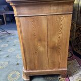 Louis Philippe period dresser in walnut ronce and solid ash