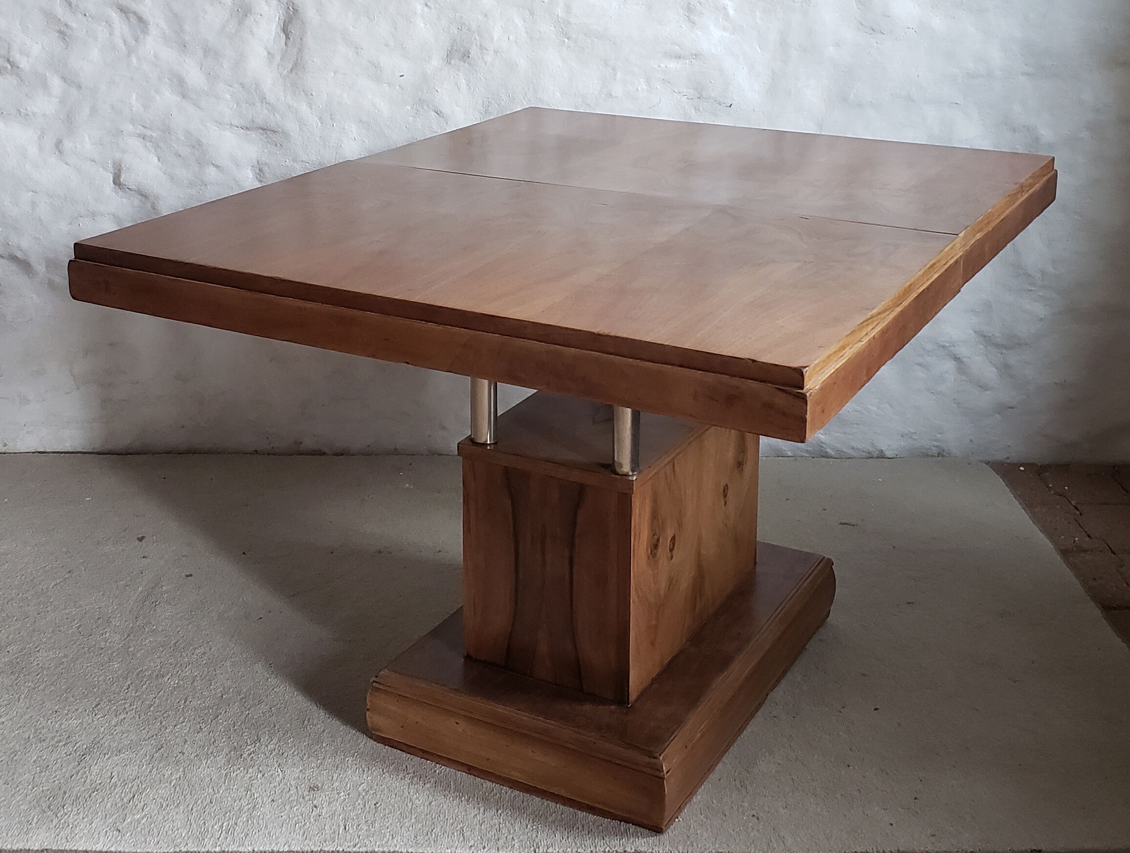 Walnut art-deco table