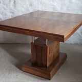 Walnut art-deco table