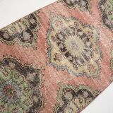 3x12 Rug For Hallway Dark Salmon  Persian Turkish Runner Rug, 82x364Cm SK 5242