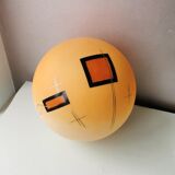 Glass globe lamp from the 1980s