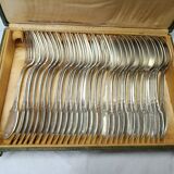 12 spoons and 18 table forks in sterling silver by E. Puiforcat