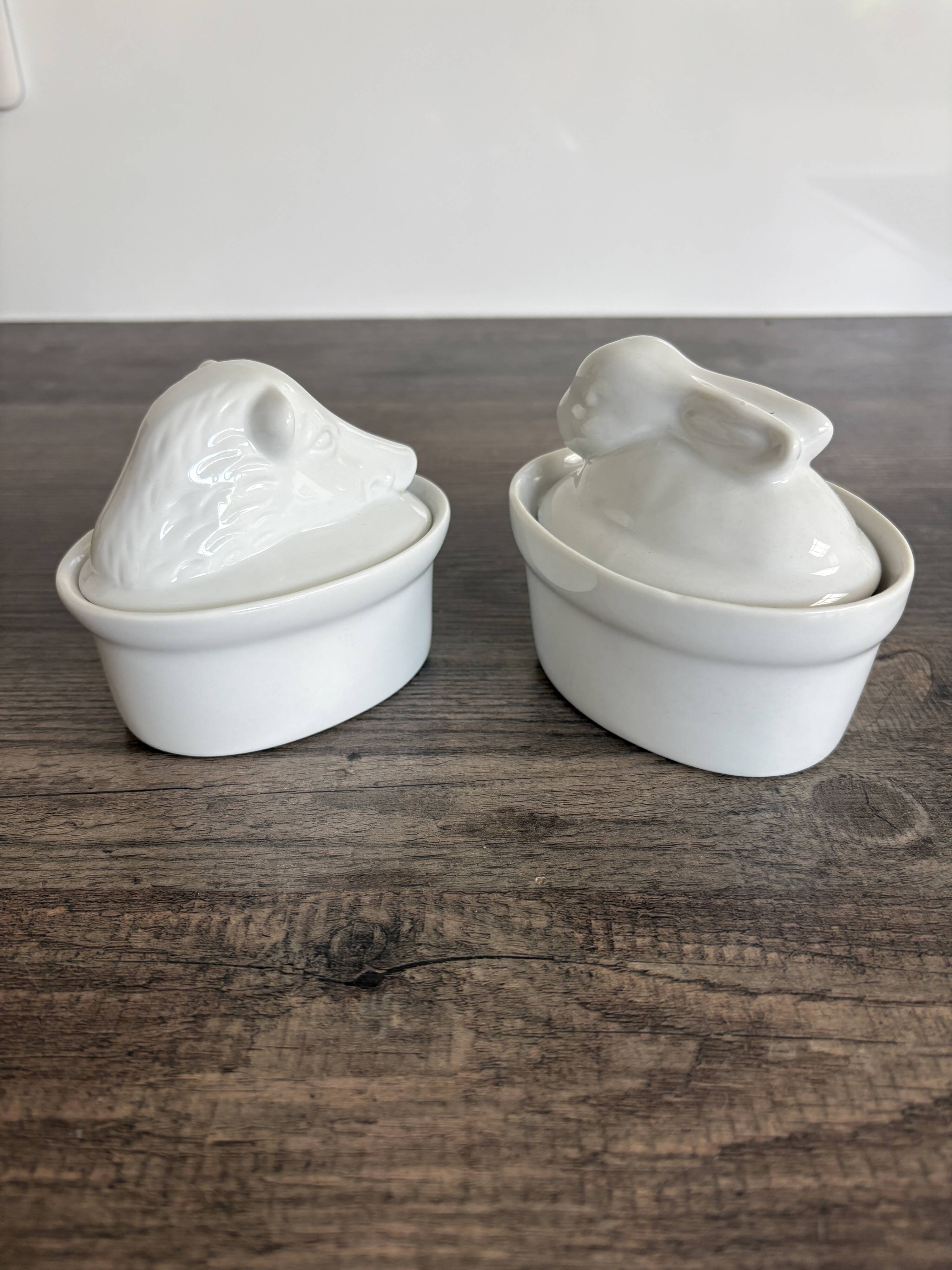 2 Porcelain Terrines - Wild Boar and Rabbit