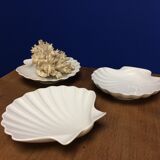 Three cups scallops in porcelain