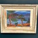 Original Danish Oil on Panel “Forest Motif” by Ivan Joern, Vintage 35×45cm
