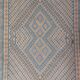 Tunisian Berber Rug - Margoum Rug - Handwoven Wool - 210x160 cm