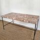 Rosso marble coffee table