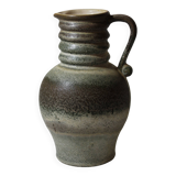 West germany blue green vintage carafe vase