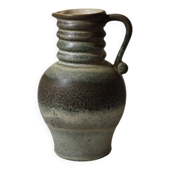 West germany blue green vintage carafe vase