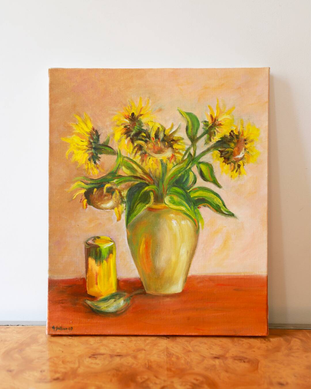nature morte bouquet de tournesols