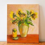 nature morte bouquet de tournesols