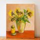 nature morte bouquet de tournesols