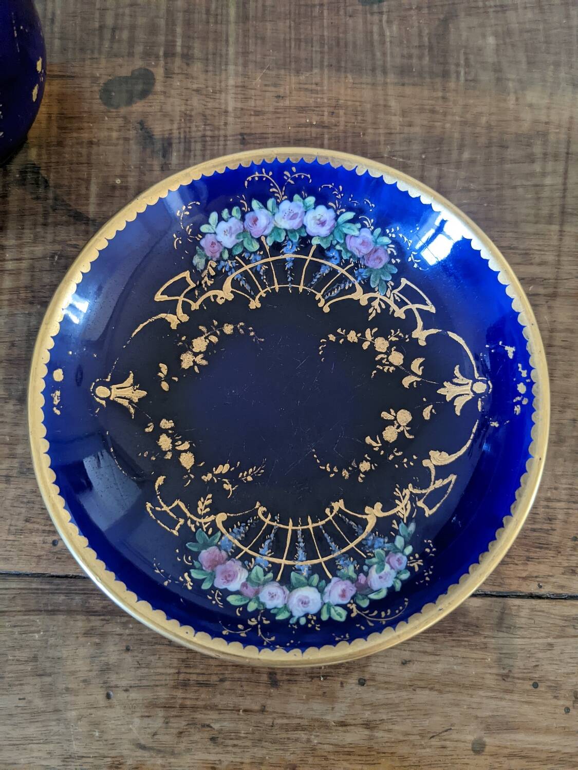 Earthenware cup and saucer