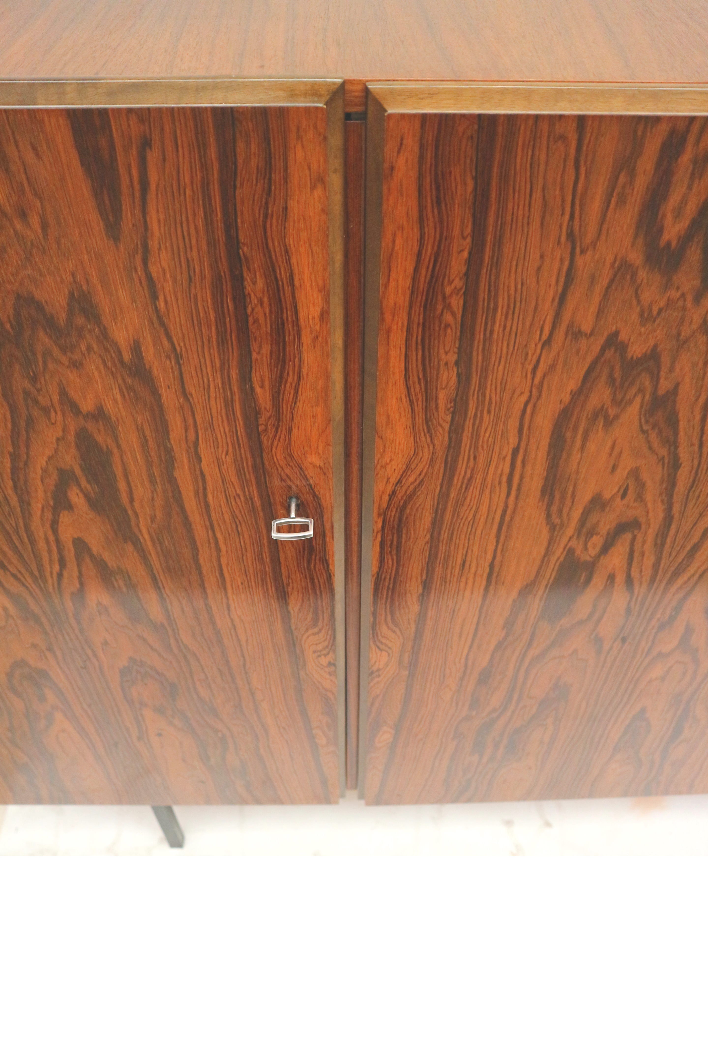 Vintage rosewood sideboard / highboard made in the 60