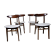 Scandinavian dining chairs, set of 4, 1970's