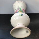 Former Vase K-G LUNEVILLE Ceramics White Decor Vintage Flowers
