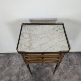 Louis XVI period mahogany bedside table