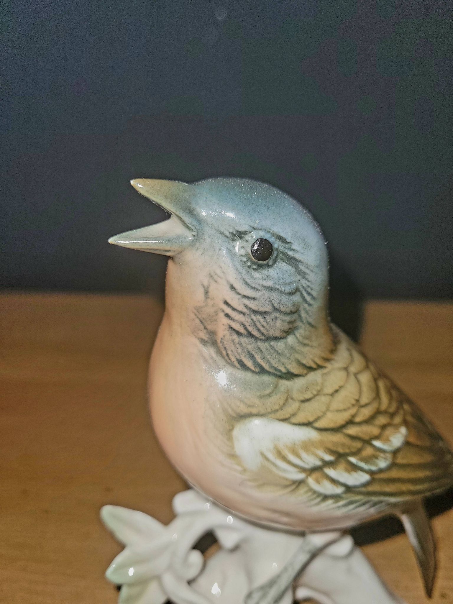 German Saxon Porcelain - Karl Ens - Singing Nightingale