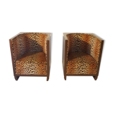 Paire de fauteuils art déco