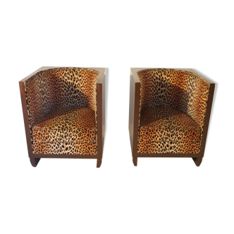 Paire de fauteuils art déco