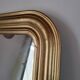 Louis Philippe wooden and gilded stucco mirror