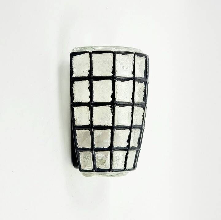 Mid-Century Modern Glass Wall Light from Limburg, Germany, 1960s/1970s