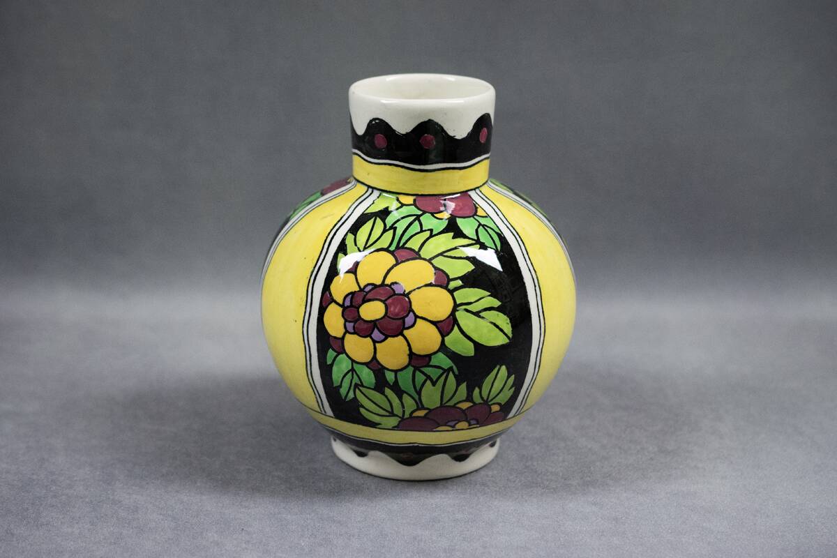C. CATTEAU - Boch Keramis La Louvière - Art Deco Vase from the 1930s
